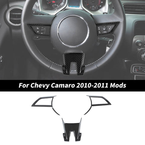 For 2010-2011 Chevy Camaro Center Console Steering Wheel Cover Trim Decor