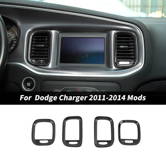For 2011-2014 Dodge Charger Center Console Dashboard Air Vent Trim Cover