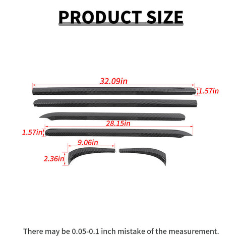 For 2007-2013 Chevy Avalanche/Suburban/Tahoe/Silverado/GMC-YUKON/SIERRA Car Body Window Sill Trim Strips Cover