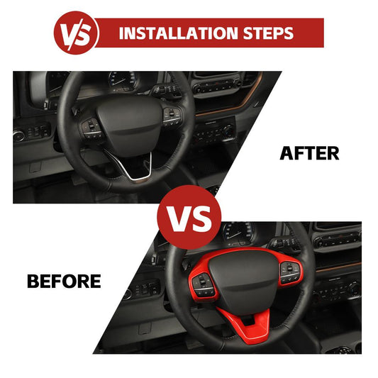 For 2021+ Ford Bronco Sport Steering Wheel Cover Trim Interior Decor