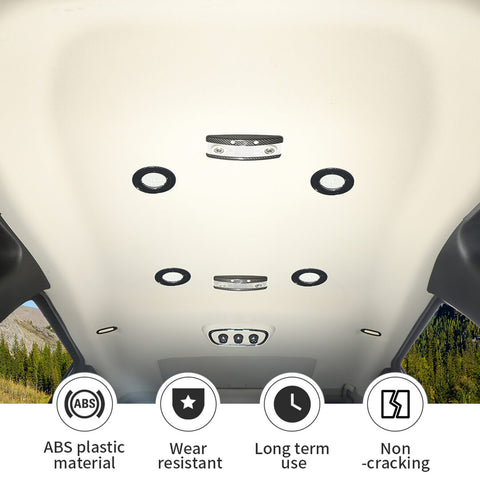 For 2011+ Dodge Durango Roof Air Vent Reading Light Panel Decor Cover Trim Kit