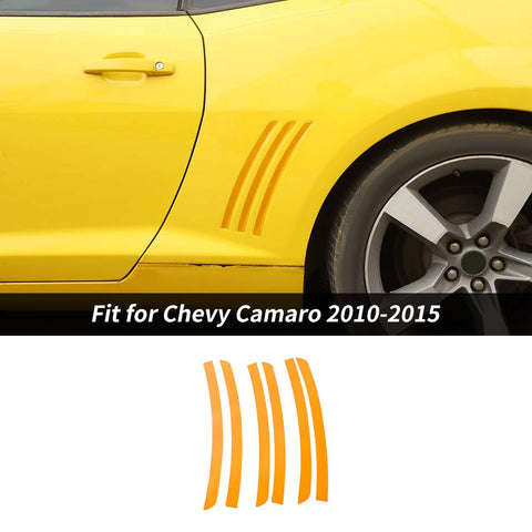 6 x Side Fender Vent Stripe Panel Insert Sticker Decal Stickers For Chevy Camaro 2010-2015 Accessories | CheroCar