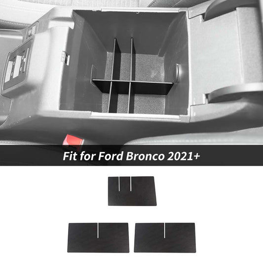 For 2021+ Ford Bronco Passenger Glove Box Storage Organizer Insert Divider