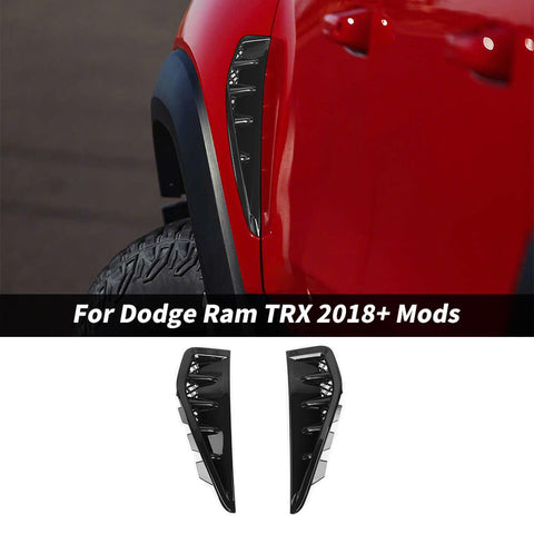For 2018+ Dodge RAM Side Fender Vent Intak Cover Trim