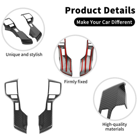 For 2010-2023 Toyota 4Runner Steering Wheel Cover Decoration Trim High Version