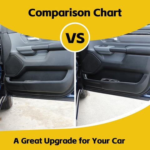 Front+Rear Door Storage Compartment Trim For Dodge Ram 2018+ Accessories | CheroCar