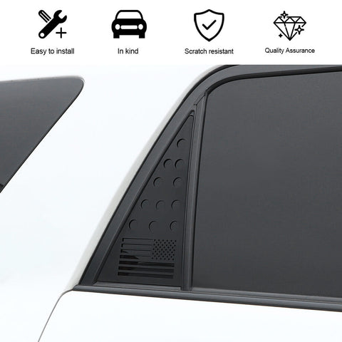 For 2010-2023 Toyota 4Runner C-pillar Triangular Window Glass Plate Trim Cover
