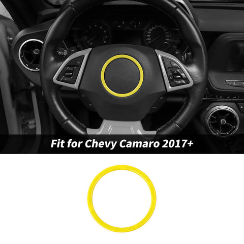 For 2017+ Chevrolet Camaro Steering Wheel Central Ring Trim Decor Cover