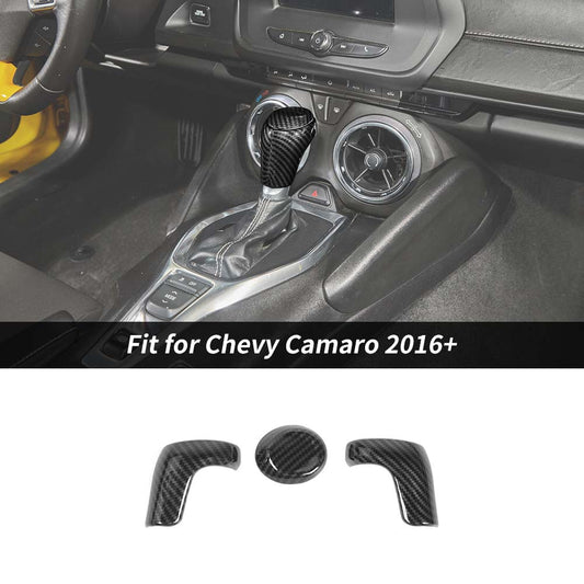 Gear Shift Knob Cover Trim Decoration For Chevy Camaro 2016+ Accessories | CheroCar