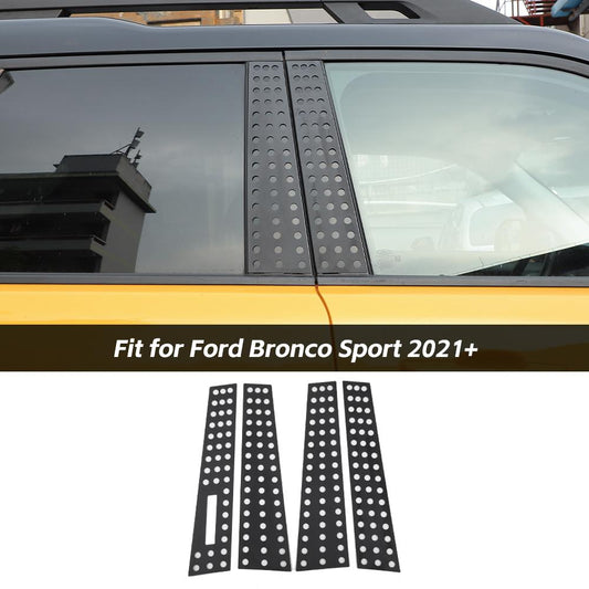 4 x Window Pillar Posts Strip Door Trim For Ford Bronco Sport 2021+ Accessories | CheroCar