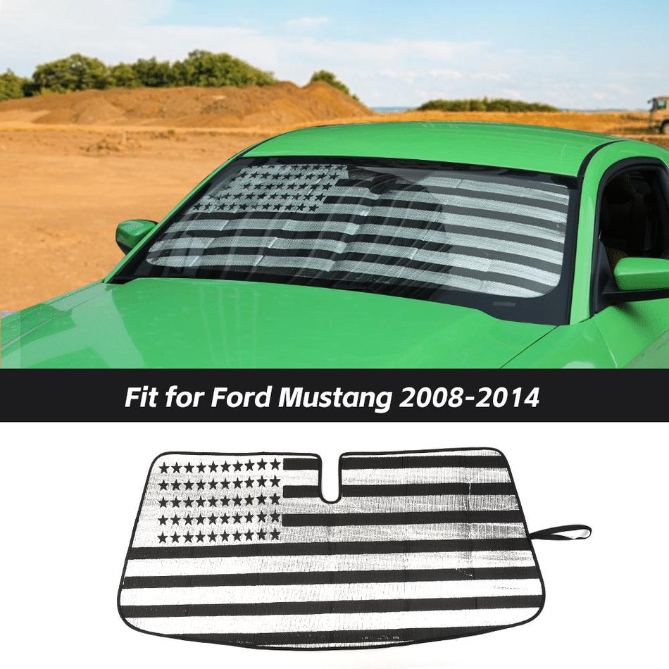 For 2008-2014 Ford Mustang Car Windshield Sun Shade Cover Visor UV Block Protector