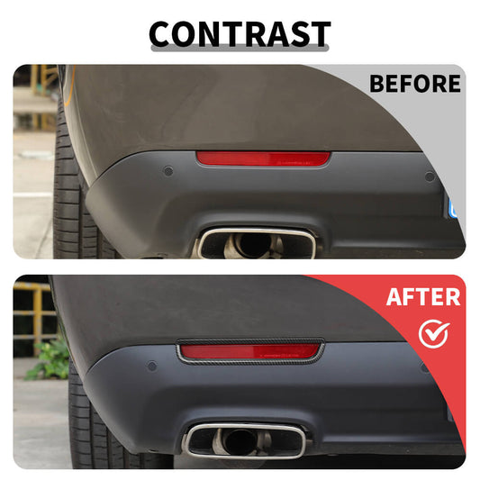 For 2015+ Dodge Challenger Rear Fog Light Frame Panel Cover Trim