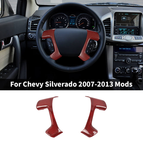 For 2007-2013 Chevy Silverado/Suburban/Avalanche/Tahoe & GMC SIERRA/Yukon Steering Wheel Trim Cover Molded