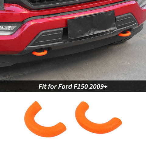 For 2009+ Ford F150 Front Bumper Track Tow Hook Trailer Trim Protect Cover
