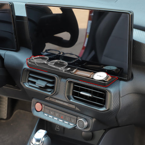 For 2024+ Ford Mustang Center Console Under Display Screen Storage Box Organizer