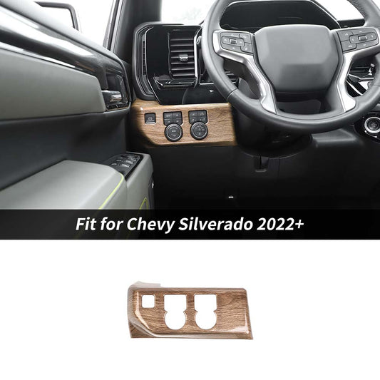 Headlight Switch Panel Cover Trim Bezel For Chevy Silverado 2022+ Accessories | CheroCar