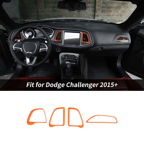 Center Console Air Condition Vent Ring Trim For Dodge Challenger 2015+ Accessories | CheroCar