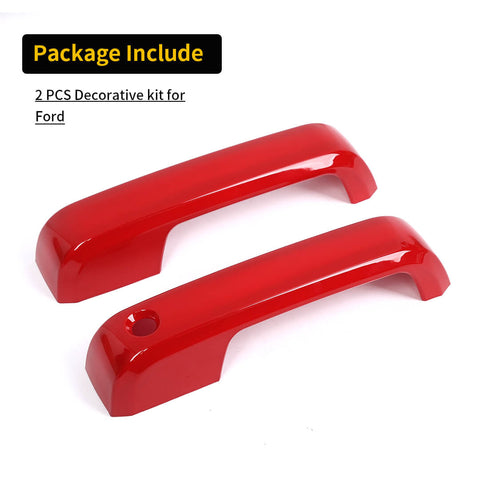 For 2015-2020 Ford F150 Exterior Car Door Handle Shell Cover Trim (2 pcs)