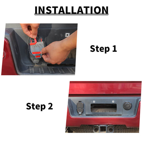 For 2014+ Chevy Colorado/2014-2021 Silverado Trailer Power Vent Rear Spare Tire Lock Cover Trim