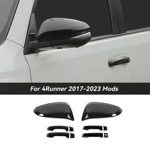 For 2017-2023 4Runner Rearview Mirror Cap Cover Trim Door Handle Shell Cover