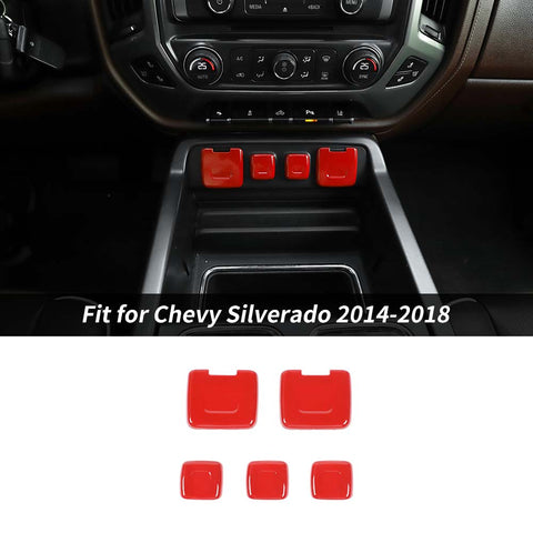 Interior Power USB Socket Button Cover Trim For Chevy Silverado/GMC Sierra 2014-2018 Accessories | CheroCar