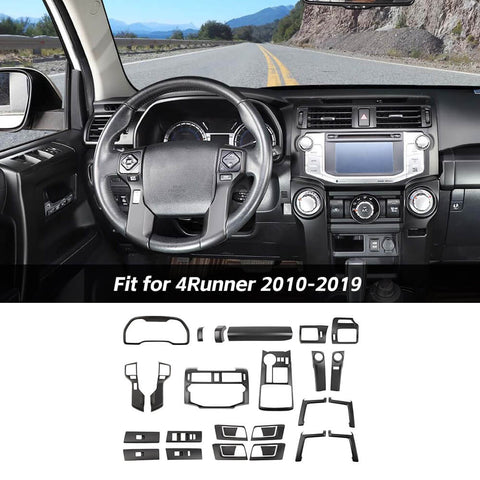 For 2010-2019 Toyota 4Runner 28 x Interior Dash Panel Decoration Cover Trims Kit
