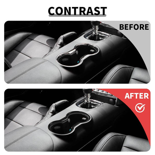 For 2015-2023 Ford Mustang Front Water Cup Holder Decoration Cover Trim Frame