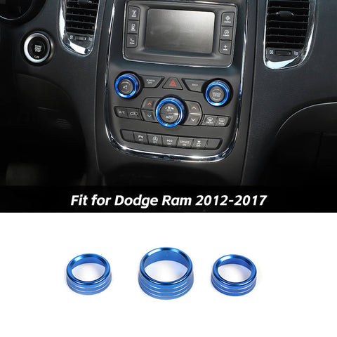 Air Conditioning Audio Switch Knob Cover Trim For Dodge Ram 2012-2017 Accessories | CheroCar