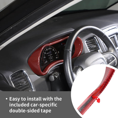 For 2014-2020 Dodge Durango Center Console Dashboard Instrument Box Cover Trim