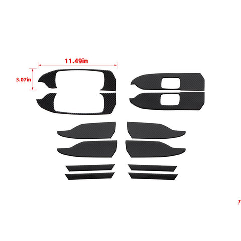 Interior Door Handle Armrest Panel Trim Decoration Cover For Dodge Ram 2010-2015 Accessories | CheroCar