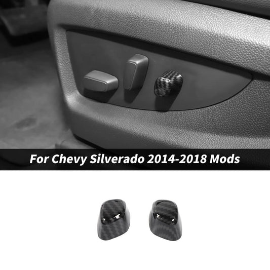 For 2014-2018 Chevy Silverado/GMC Sierra/Suburban/GMC YUKON/Tahoe Seat Lumbar Support Adjust Button Trim Cover