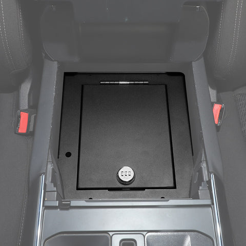 For 2021+ Ford F150 Car Lockable Console Armrest Safe Storage Box Combination Lock