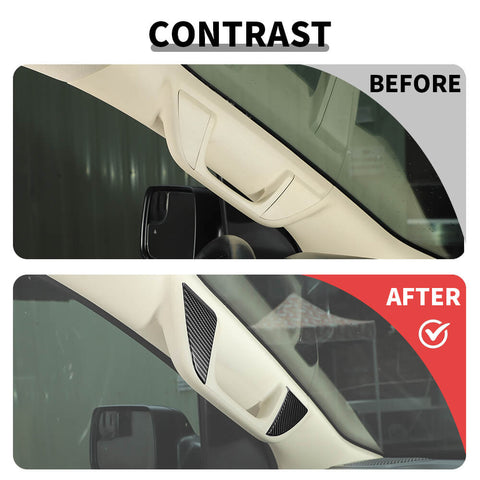 For 2018+ Dodge RAM A-pillar Grab Handle Cover Trim Sticker