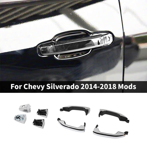 For 2014-2018 Chevy Silverado/Tahoe/GMC-YUKON/SIERRA Exterior Original Car Door Handle Shell Accessories (4 pcs)
