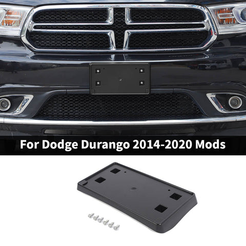 For 2014-2020 Dodge Durango Front License Plate Bracket Panel Bezel