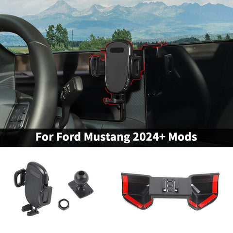 For 2024+ Ford Mustang Center Console Dashboard Phone Holder Bracket