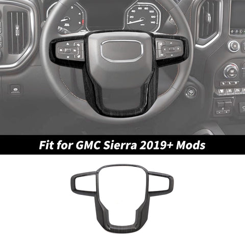 For 2019+ GMC Sierra Steering Wheel Trim Cover