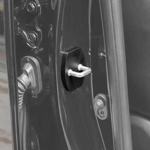 For 2010-2023 Toyota 4Runner 4 x Black Door Lock Protector Buckle Cover Trim