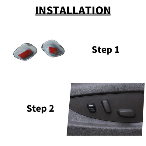For 2014-2018 Chevy Silverado/GMC Sierra/Suburban/GMC YUKON/Tahoe Seat Lumbar Support Adjust Button Trim Cover