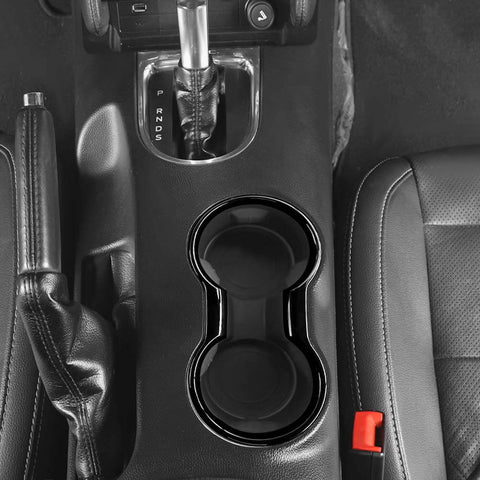 For 2015-2023 Ford Mustang Front Water Cup Holder Decoration Cover Trim Frame