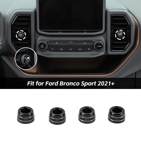 Air Conditioner Vent Outlet Knob Adjust Ring Trim For Ford Bronco Sport 2021+ Accessories | CheroCar