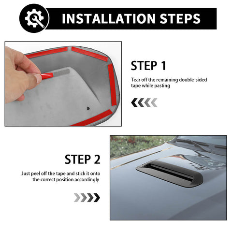 For 2010-2023 Toyota 4Runner TRD Engine Hood Air Vent Accessories Decor Trim Cove