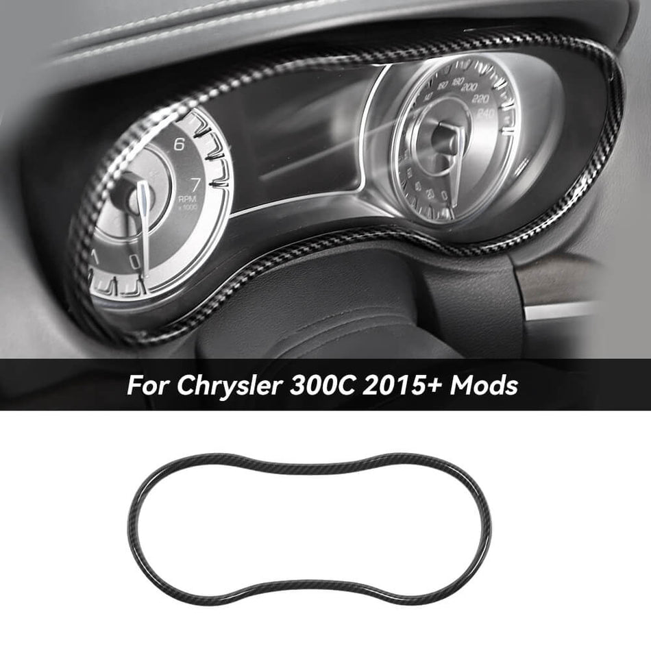 For 2015+ Chrysle 300/300C Center Console Dashboard Instrument Panel Meter Panel Trim Ring Cover