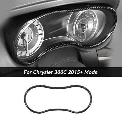 For 2015+ Chrysle 300/300C Center Console Dashboard Instrument Panel Meter Panel Trim Ring Cover