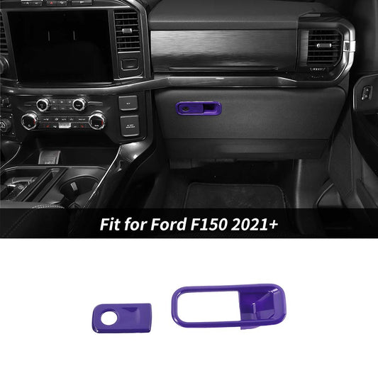 Co-pilot Storage Box Handle Cover Trim Bezels For Ford F150 2021+ Accessories | CheroCar