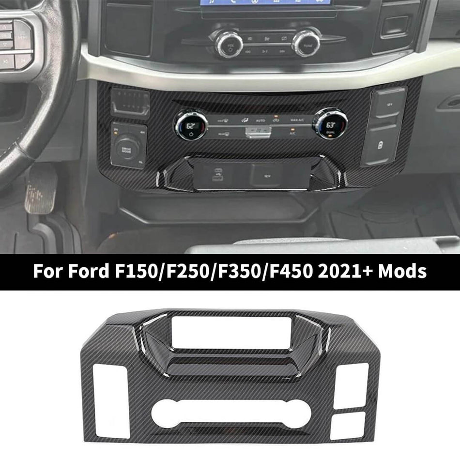For 2021-2023 Ford F150 Center Console AC Control Panel Cover Trim ( Fits XL 8-inch Screen Only)