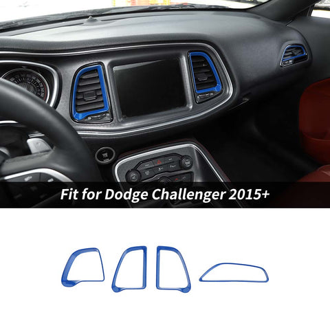 Center Console Air Condition Vent Ring Trim For Dodge Challenger 2015+ Accessories | CheroCar