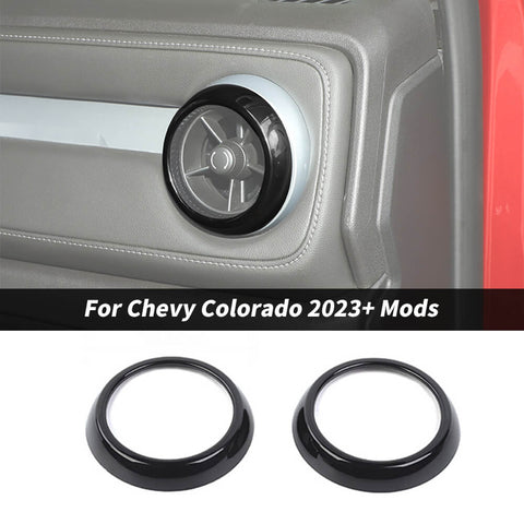 For 2023+ Chevy Colorado Center Console Air Vent Trim Ring Cover