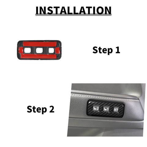 For 2010-2023 Toyota 4Runner Limited Memory Seat Adjustment Decor Cover Trim Bezels