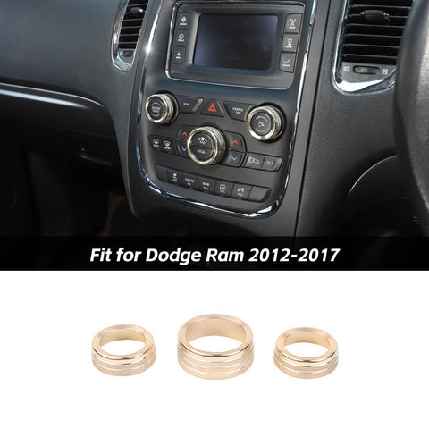 Air Conditioning Audio Switch Knob Cover Trim For Dodge Ram 2012-2017 Accessories | CheroCar